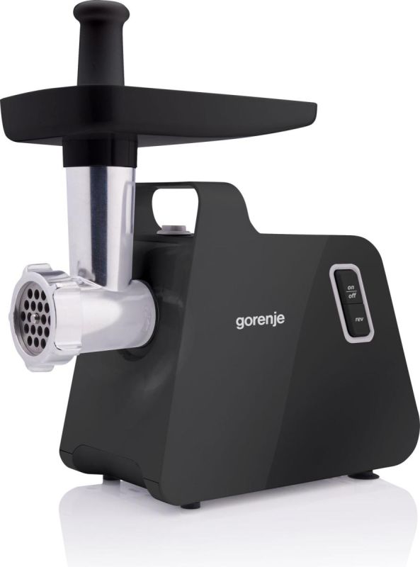 Мясорубка Gorenje, 1700Вт, 2.3кг/мин, 2 решетки, пластик/металл, черный