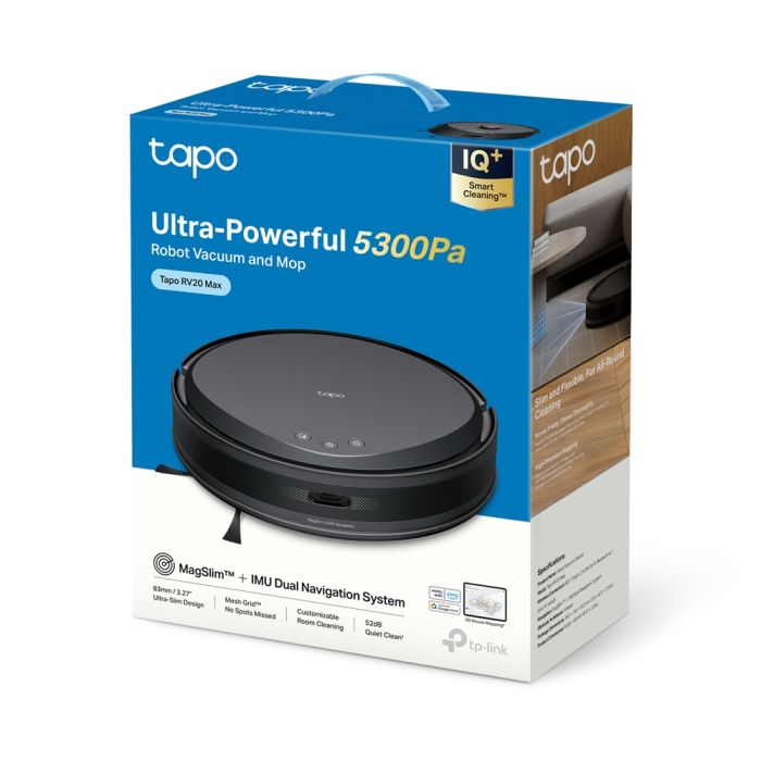 Робот-пылесос TP-LINK TAPO RV 20 MAX LIDAR с поддержкой влажной уборки