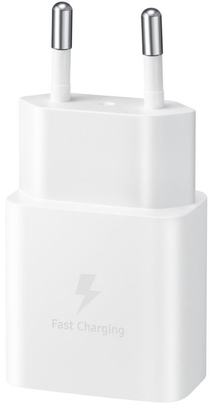 Зарядное устройство сетевое Samsung 15Вт USB-С, кабель USB-C > USB-C, 1м, белый
