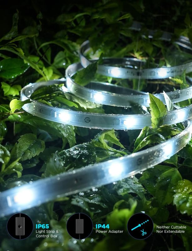 Лента светодиодная умная Govee H70A1 Phantasy Outdoor LED, 10м, RGBICWW, WI-FI/Bluetooth, білий