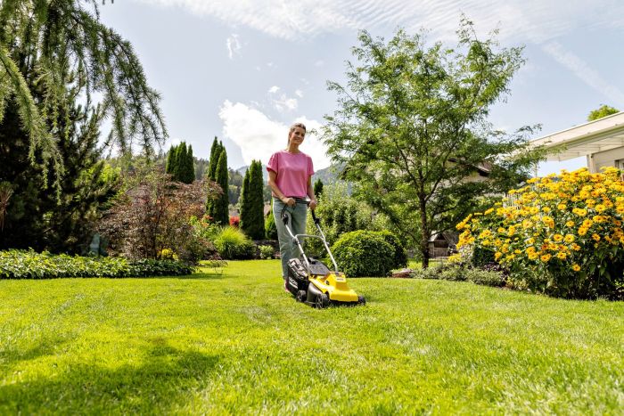 Газонокосилка аккумуляторная Karcher LMO 2-18 Battery 18В 32см 25-60мм (без АКБ и ЗУ)