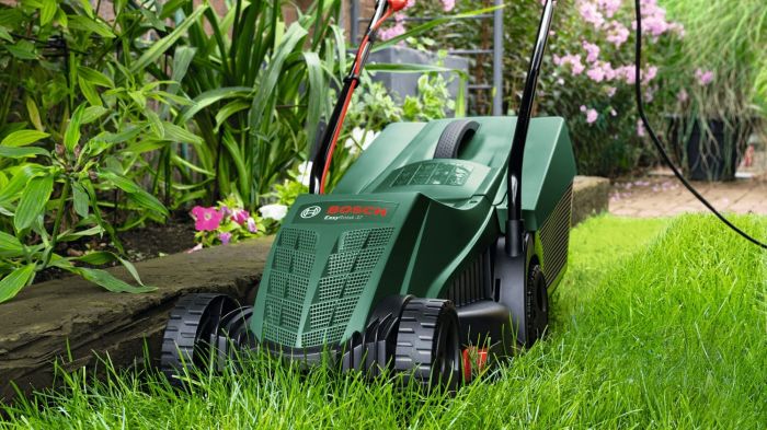 Газонокосилка сетевая Bosch EasyRotak 32-205 1200Вт 32см 31л 25-65мм 11.1кг
