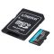Карта памяти Kingston microSD   64GB C10 UHS-I U3 A2 V30 R200MB/s + SD