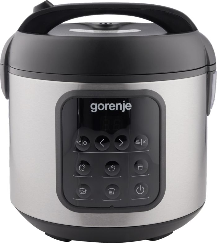Мультиварка Gorenje, 476Вт, мини, чаша-2л, електронне керув., 5 програм, метал/пластик, чорний