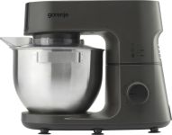 Кухонна машина Gorenje 1000Вт, чаша-метал, корпус-метал, насадок-7, сріблясто-чорний