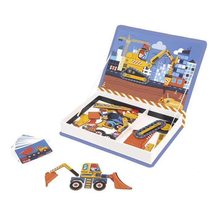 Магнитная книга Janod Строительство 70эл