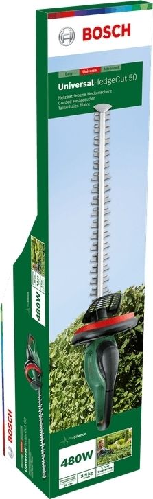 Кущоріз Bosch UniversalHedgeCut 50 480Вт 50см крок різу 26мм 3.67кг