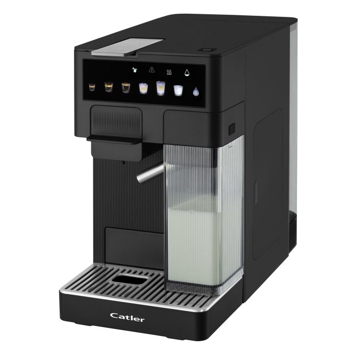 Кофеварка Catler капсульная Renzo 1.6л, капсулы, молотый кофе, сенс. управл., автом. капучинатор, черный