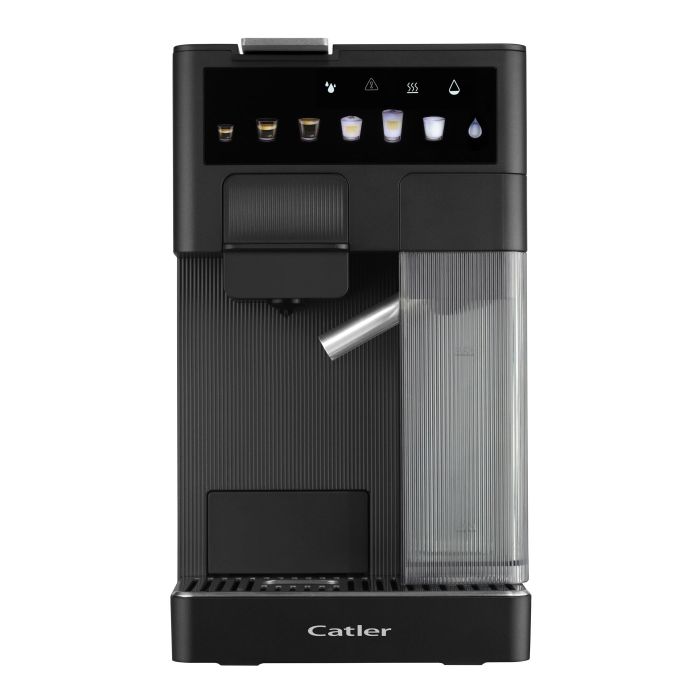 Кофеварка Catler капсульная Renzo 1.6л, капсулы, молотый кофе, сенс. управл., автом. капучинатор, черный