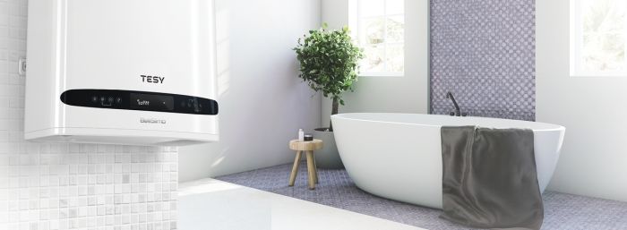 Водонагреватель электр. TESY Bellislimo Cloud плоский GCR 502722 E31 ECW Wi-Fi, 50л, 2,2кВт, ун. монтаж, электр. упр-ние, B, белый