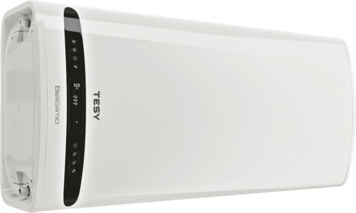 Водонагрівач електр. TESY Bellislimo Cloud плаский GCR 1002722 E31 ECW Wi-Fi, 100л, 2,2кВт, ун. монтаж, електр. кер-ння, B, білий