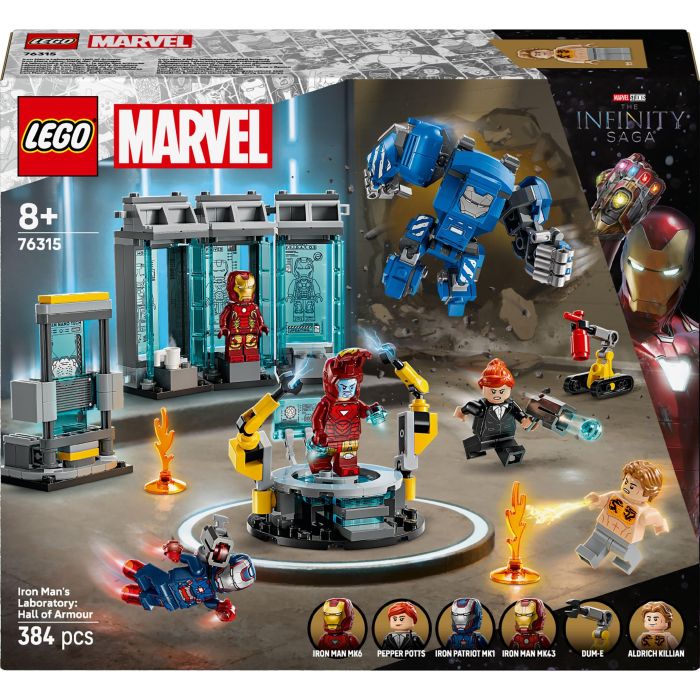 Конструктор LEGO Super Heroes Лаборатория Железного Человека: зал брони