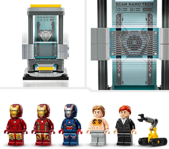 Конструктор LEGO Super Heroes Лаборатория Железного Человека: зал брони