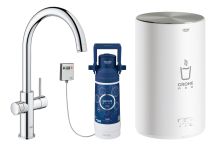 Комплект змішувача для кухні GROHE Red Duo і бойлерна система M розміру