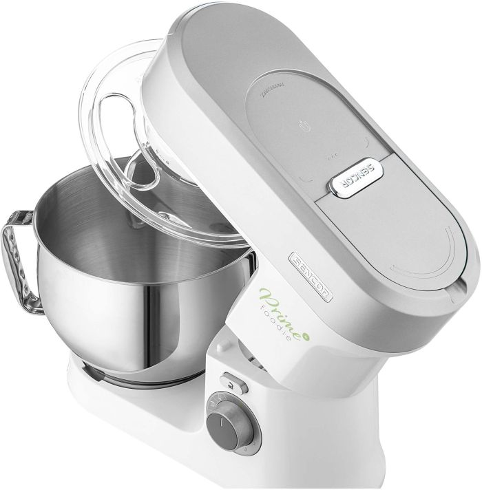 Кухонна машина Sencor 1200Вт, чаша-метал, корпус-пластик, насадок-19, білий