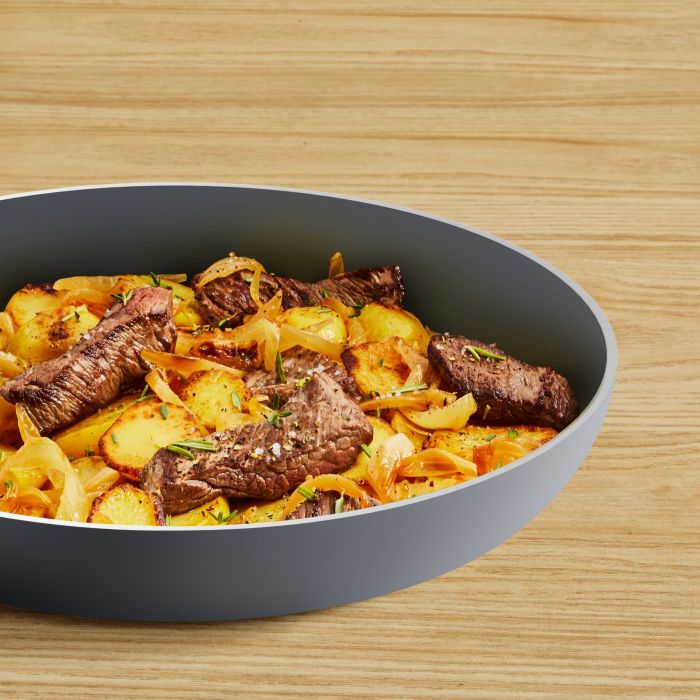 Сковорода Tefal Halo, 24см, алюміній, бакеліт, сірий