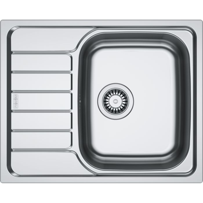 Мийка кухонна Franke Spark, нерж.сталь, прямокутник, з крилом, 620х500х160мм, чаша - 1, накладна, SKL 611-62, нерж декор