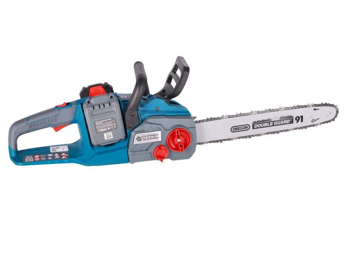 Пила цепная аккумуляторная Konner&Sohnen KS CS40V-14 40В(20+20В) акб 2?4А·час 35см 3.7кг