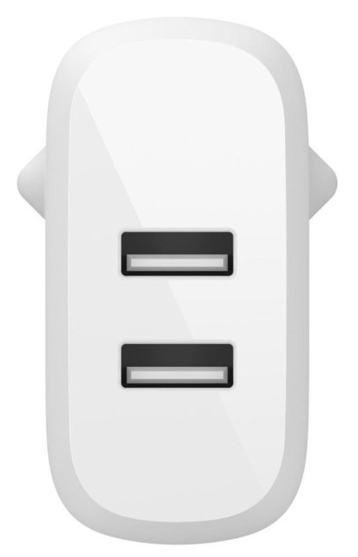 Зарядное устройство сетевое Belkin 24Вт 2хUSB-A, белый