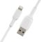 Кабель USB-A > Lightning заряджання/синхронізації Belkin 1м, 12Вт, PVC, білий