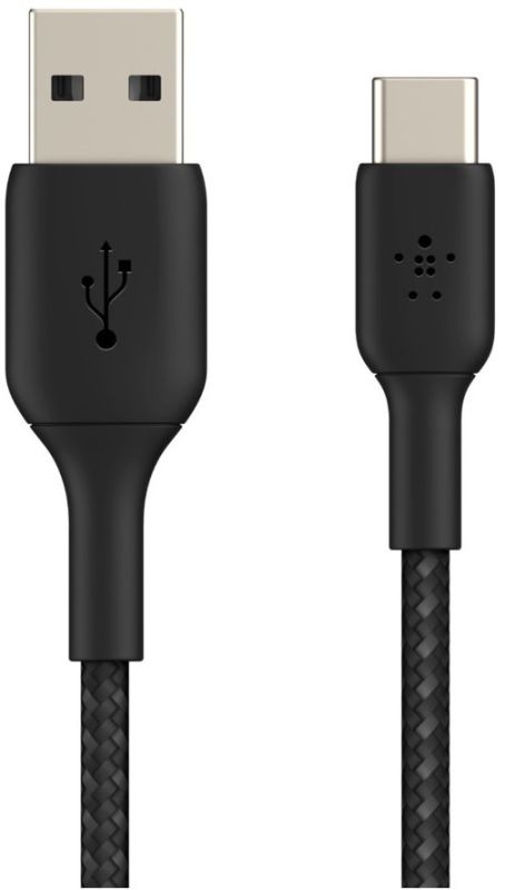 Кабель USB-A > USB-C зарядки/синхронизации Belkin, 3м, Type-C, витой, черный