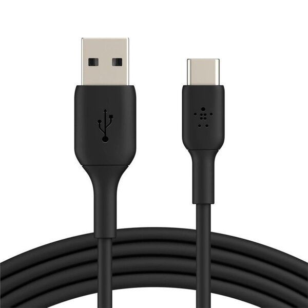 Кабель USB-A > USB-C зарядки/синхронизации Belkin 2м, Type-C, PVC, черный