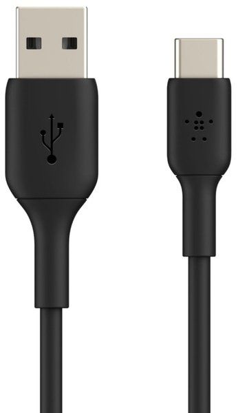 Кабель USB-A > USB-C зарядки/синхронизации Belkin 2м, Type-C, PVC, черный