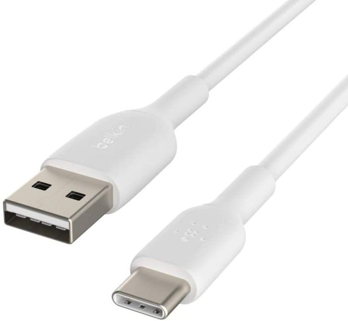 Кабель USB-A > USB-C зарядки/синхронизации Belkin, 2м, Type-C, PVC, белый