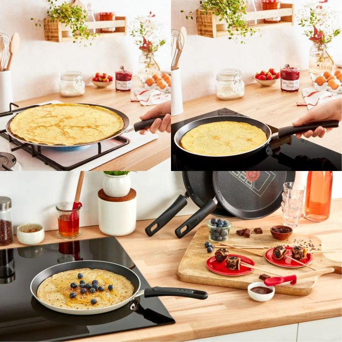 Сковорода для блинов Tefal Halo, 25см, алюминий, бакелит, серый