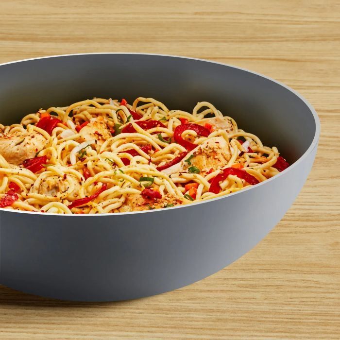 Сковорода ВОК Tefal Halo, 28см, алюминий, бакелит, серый