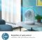 Вентилятор Philips настільний Series 2000, 22см, 24Вт, таймер, поворот 180, білий