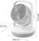 Вентилятор Philips настільний Series 2000, 22см, 24Вт, таймер, поворот 180, білий