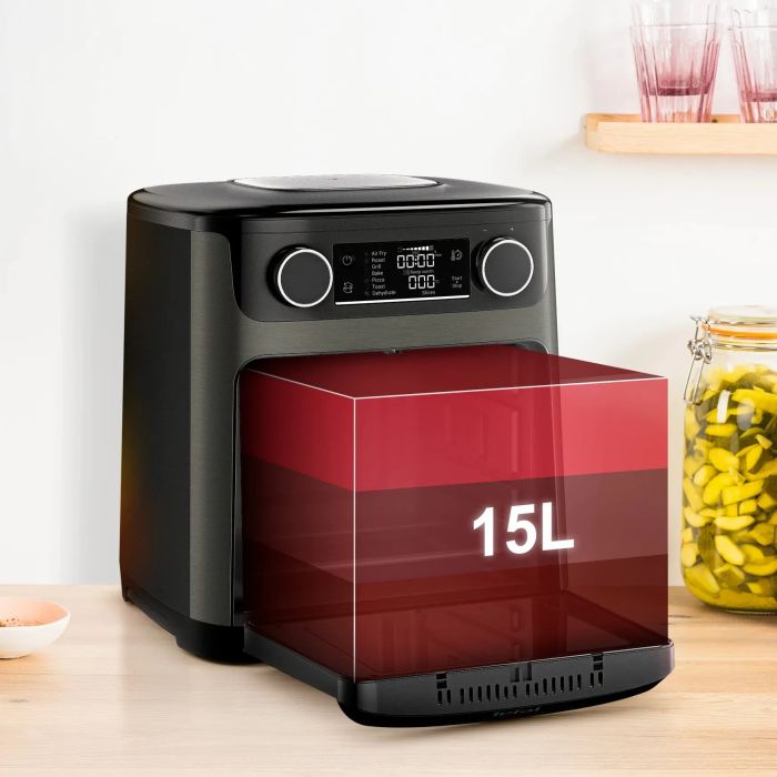 Мультипечь Tefal Easy Fry Multifunctional, 1800Вт, механ. управл., 9 программ, пластик, черный