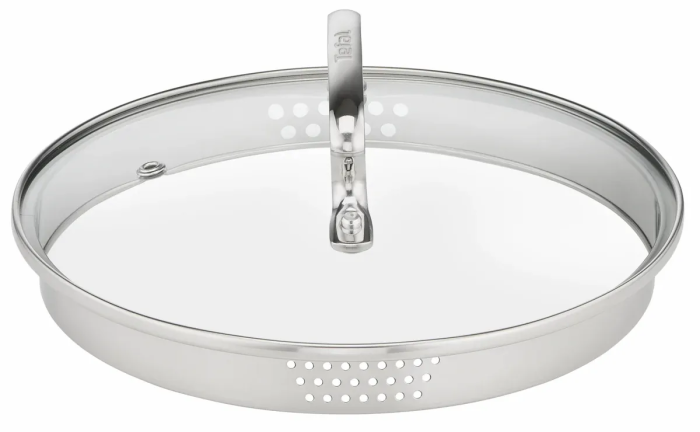 Кастрюля Tefal DUETTO+, 5л, с крышкой, нержавеющая сталь, стекло