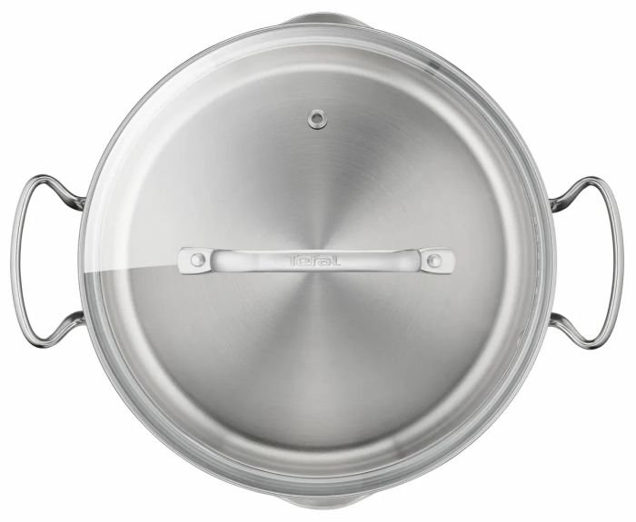 Каструля Tefal DUETTO+, 2л, з кришкою, нержавюча сталь, скло