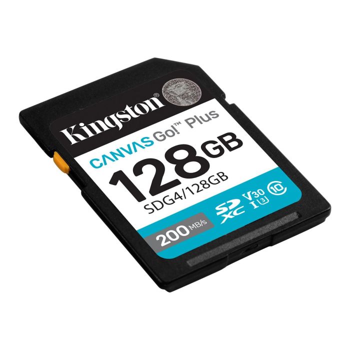 Карта памяти Kingston SD  128GB C10 UHS-I U3 V30 R200MB/s