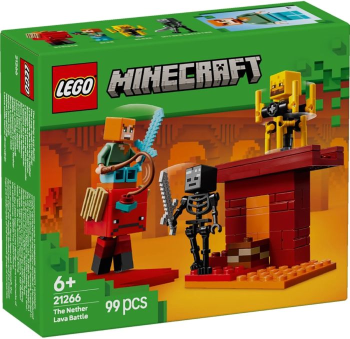 Конструктор LEGO Minecraft Битва с лавой в Незере