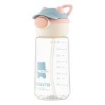 Пляшка для води ARDESTO Bear 550мл, пластик, рожевий