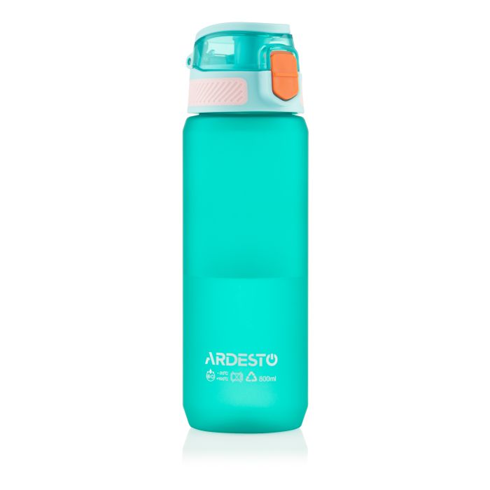 Пляшка для води Ardesto Matte 800мл, пластик, блакитний
