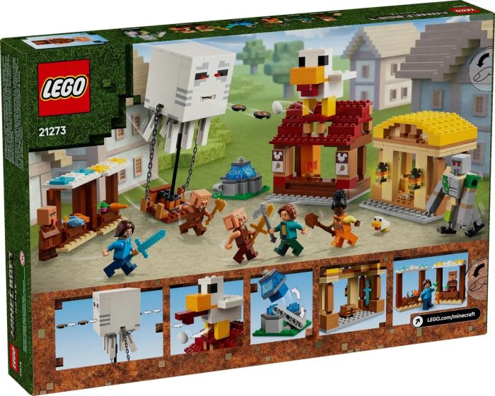 Конструктор LEGO Minecraft Напад на село з повітряною кулею Ґаст