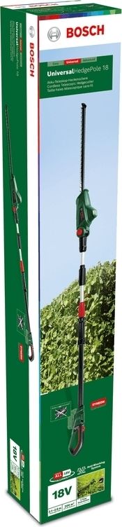 Кусторез аккумуляторный Bosch UniversalHedgePole 18 18В 43мм шаг реза 16мм 3.6кг без АКБ и ЗП