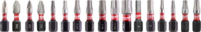 Биты Milwaukee Shockwave, набор 75шт, сталь, кейс
