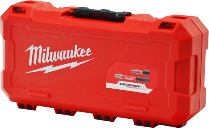 Биты Milwaukee Shockwave, набор 75шт, сталь, кейс
