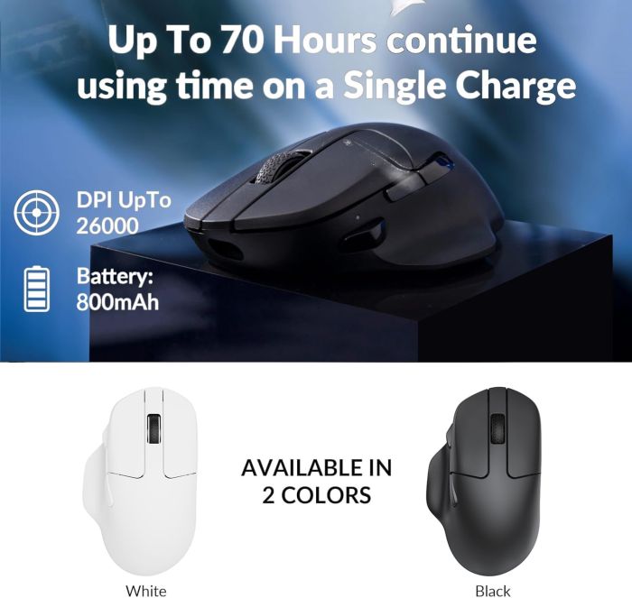 Миша Keychron M7 BT/WL/USB-A/USB-C, білий