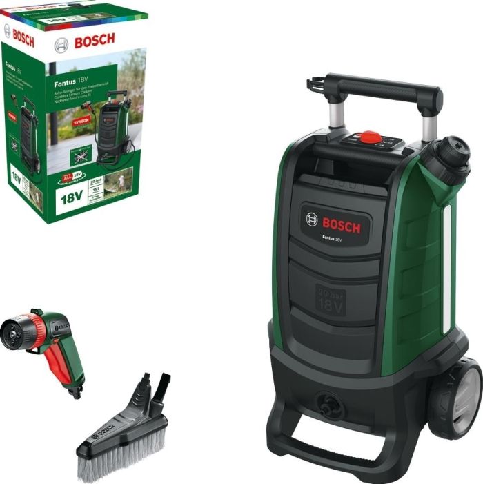 Минимойка аккумуляторная Bosch Fontus 18V 18В 20бар 386л/ч 7.5кг без АКБ и ЗП
