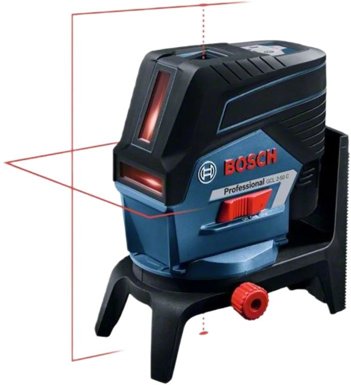 Нивелир лазерный Bosch GCL2-50C+RM2 до 20м, ±0.3мм/м, 4AAx1.5В, IP54, чехол, мишень, кейс, 0.6кг