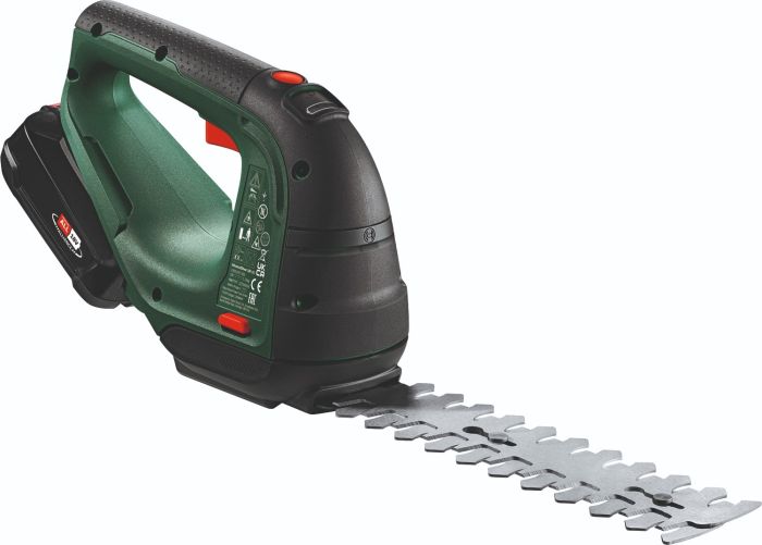 Ножиці для трави акумуляторні Bosch AdvancedShear 18V-10 + насадка кущоріз 10/20см крок різу 8мм 1xPBA 2.0Ah 2.45кг