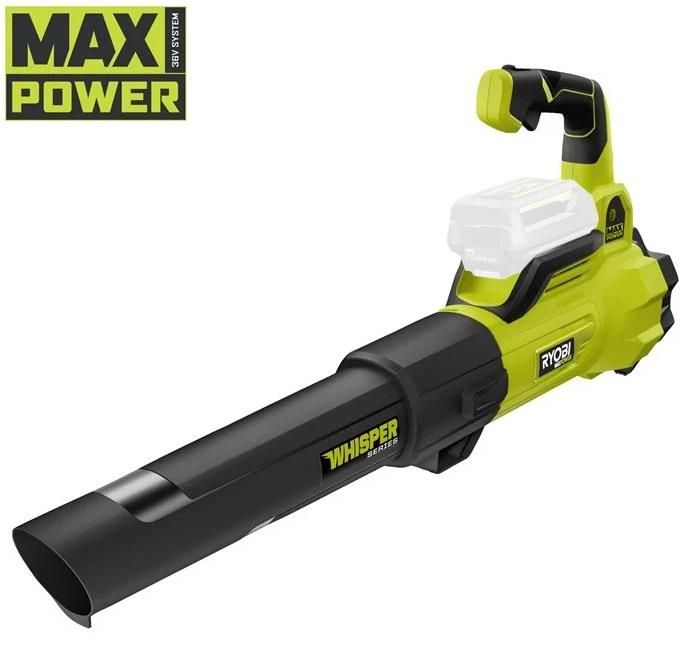 Воздуходув садовый аккумуляторный Ryobi Max Power RY36BLXA-0 36В 176км/ч 3.5кг без АКБ и ЗУ