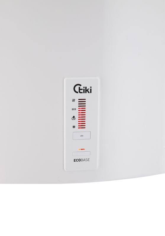 Водонагрівач електр. TIKI слім SuprSD, 80л, 2кВт, сухий тен, електр. кер-ння, C, білий, 700090