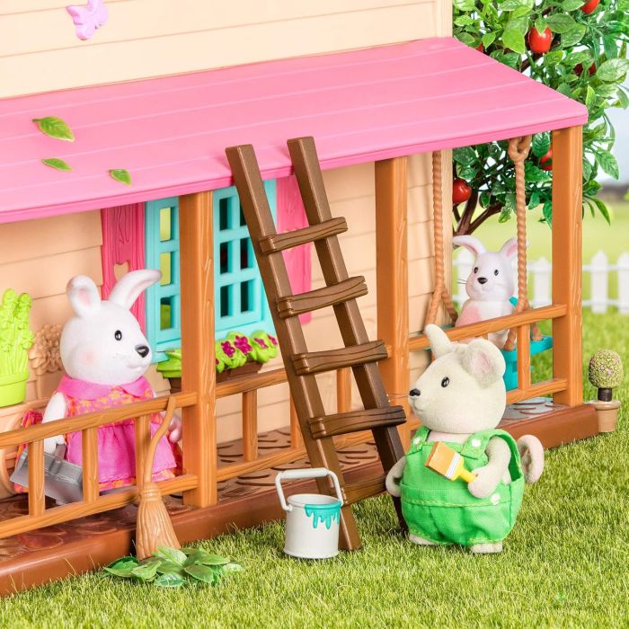 Набор фигурок Li'l Woodzeez Семья Кроликов 4ед, книжка EN